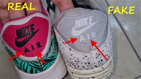 how to spot fake nike air max trainers|air max 90 fake check.